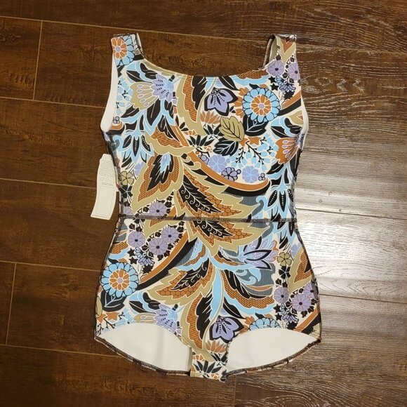 Free People x Seea Lido Surf Suit Womens M One Piece Swimsuit Beach Boho Retro - Picture 2 of 6